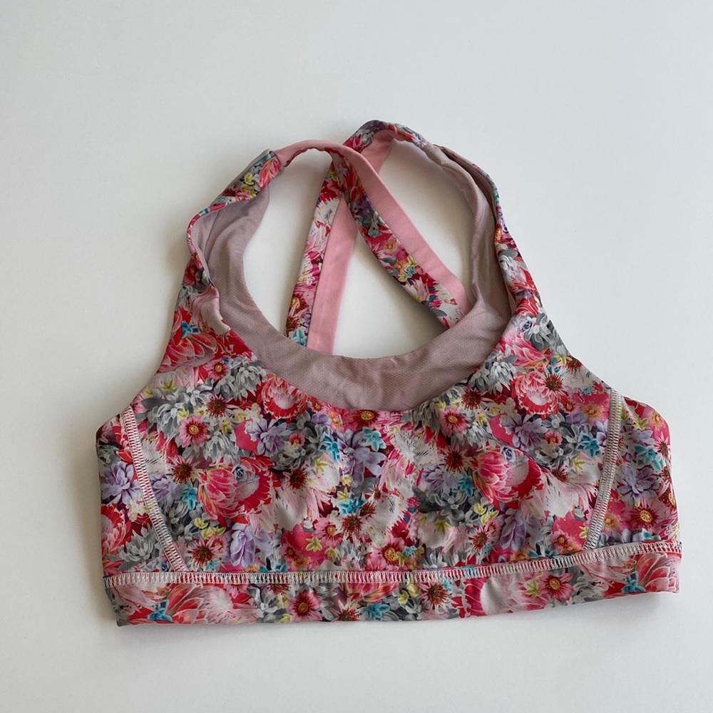 Lululemon floral sports bra
